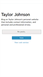 Mobile Screenshot of blog.taylortjohnson.com